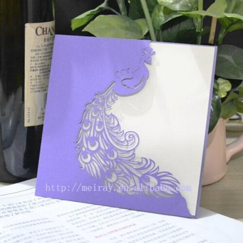 Pocket wedding card,laser cut pocket wedding invitation,vintage wedding card