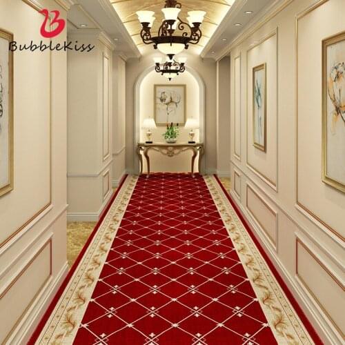 Bubble Kiss Corridor Carpet European Style Home Aisle Hotel Lobby Long Non-Slip Decorative Rug Thick Customized Large Floor Mats