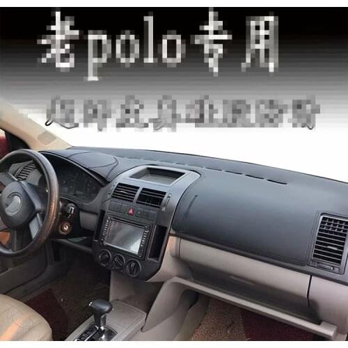 For Volkswagen VW Polo 2002 2003 2004 2005 2006 2007 Leather Dashmat Dashboard Cover Dash SunShade Carpet Car Styling Dash mat
