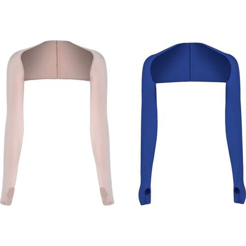 Summer Cool Ice Silk Shawl Anti-UV Women Golf Outdoor Cycling Arm Sleeves UV Protection Quick Dry Running Fitness Arm Sleeve