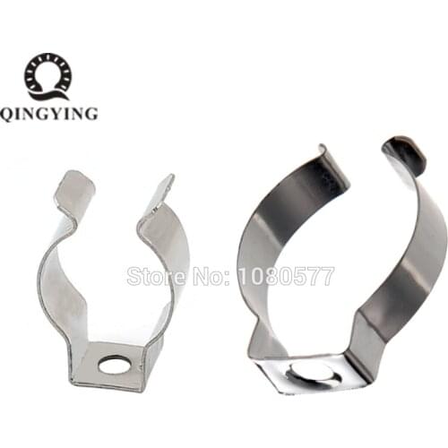 50pcs T5 T8 Holder Metal U Clip Wedge Tube Lamp Base Holder For LED Fluorescent Light Easy Install