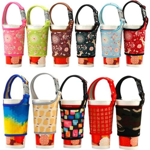 1Pcs Practical Cup set hand shake drink cup set Neoprene Insulated Sleeve Carrier Holder for 700cc Milktea Coffee Tumbler Cup