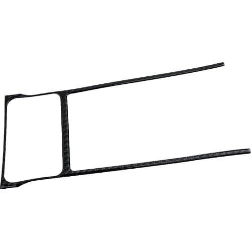 Black Carbon Fiber Console Water Cup Holder Panel Trim Cover Sticker Fit For Honda Civic 8th 2006 2007 2008 2009 2010 2011