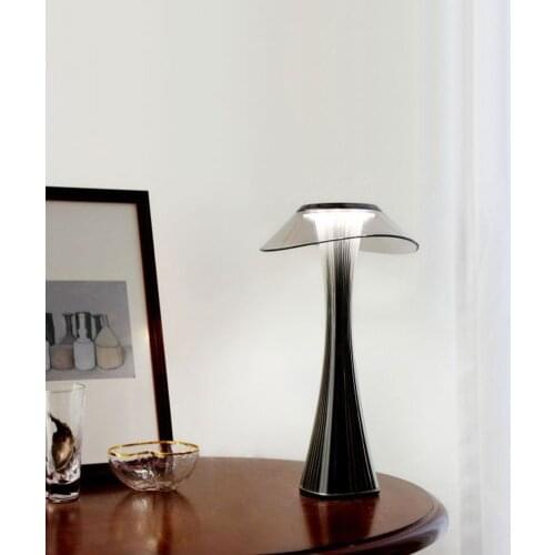 Portable LED USB Recharge Slim Waist Night Light Touch Bedside Desk Decor LED Table Lamp Reading Office Study Bedroom