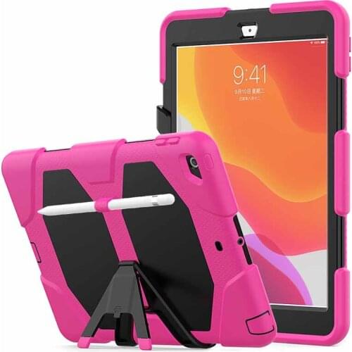 Shockproof Case For iPad 8th 10.2 2020 A2270 A2428 A2429 A2430 Tablet Hard Military Heavy Duty Silicone Protection Cover