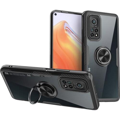 Transparent Car Holder Magnet Ring Phone Case Silicone Cover On For Xiaomi Mi 10t Pro Lite 5G Mi10t mi10 t 10tPro 10tLite 128 GB