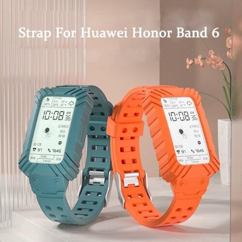 Wrist Strap for Huawei band 6 honor 6 Silicone Watchband Smart Watch Replacement Strap Protector for Huawei band 6 honor6