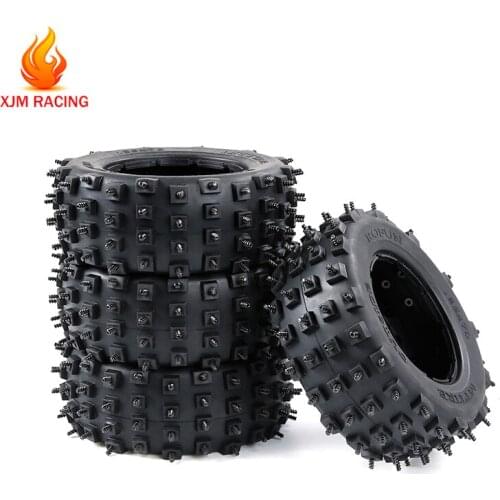 Gen.4 Knobby Tire Ice Nail Tyre Skin 185x70mm for 1/5 Losi 5ive-T Rofun Rovan LT King Motor X2 Rc Car Racing Toys Parts
