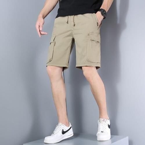 2021 New Spring Summer Men Jogger Military Cargo Shorts Cotton Tactical Mens Board Shorts Casual Clothing Cargo Shorts Men