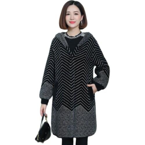 High-quality mink fur women mink fur coat women fashion loose thin medium long warm winter mink coats winter parka overcoat