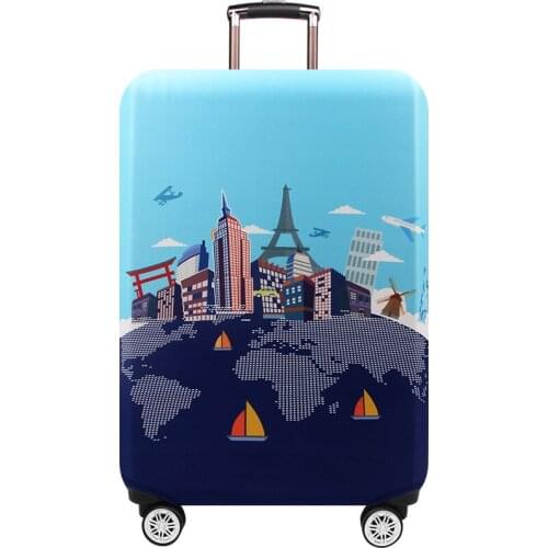Thicker Travel Luggage Protective Cover Suitcase Case Cover Travel Accessories Elastic Luggage Cover Apply to 18-32inch Suitcase
