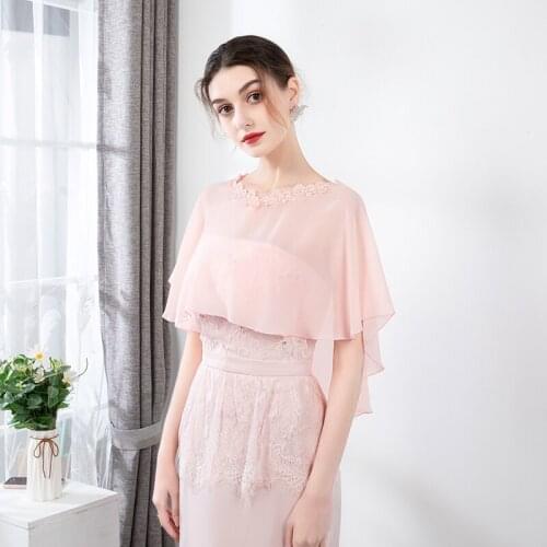 Spring Cloak High Low Lace Appliqued Women Wraps For Women Evening Party Coat Top Shawls and Wraps