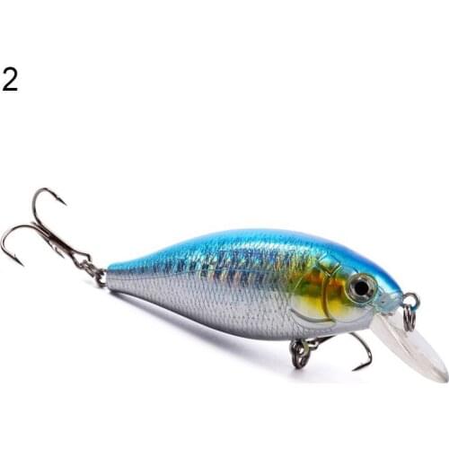 1Pcs ABS 7cm Trolling Fishing Lures Artificial Underwater Bionic Fish Tackle Crank Bait Fishing Tackle Tools Wholesale