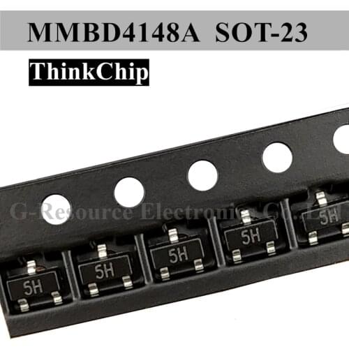 100pcs) MMBD4148A SOT-23 SMD Switch Diode MMBD4148 (Marking 5H)