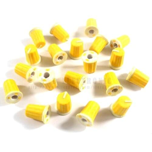 20pcs Hiqh quality EQ Rotary Knob For Pioneer DJM800 900 2000 NXS, DAA1176 DAA1305 Yellow Color