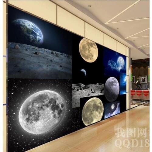 Custom photo wallpaper 3d wall murals wallpaper Fantasy starry sky moon mural background wall papers home decor