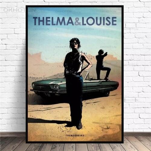 Abstract Thelma & Louise Canvas Painting Movie Car Art Print Poster Bedroom Decoration Modern Minimalist Wall Art Pictures