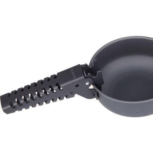 ALOCS Anti-Scald Ultralight Outdoor Camping Barbecue Cookware Tools Pan Bowl Pot Gripper Anodized Aluminum Pot Pliers Clamp