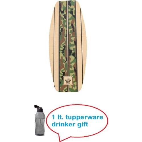 Wooden Balance Board, Surfing, Skating, Fitness, Yoga, skateboard Snowboard for Training and Coordination Exercise Portable Equipment