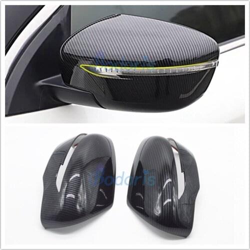For Nissan Murano 2015-2018 Carbon Fiber Color Car Styling Side Mirror Cover Rear View Overlay Protector Car Styling Accessories