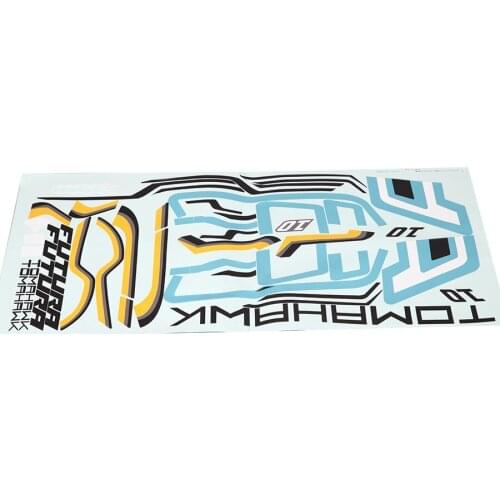 FMS 80mm Ducted Fan EDF Jet Futura Blue V2 Decal Sheet Stickers FMSRP116 RC Airplane Model Plane Aircraft Avion Spare Parts