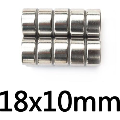 2/3/5pcs 18x10 mm Round Neodymium Magnets 18x10mm N35 Magnet 18*10 mm Thick Strong Cylinder Rare Earth Magnetic 18mmx10mm