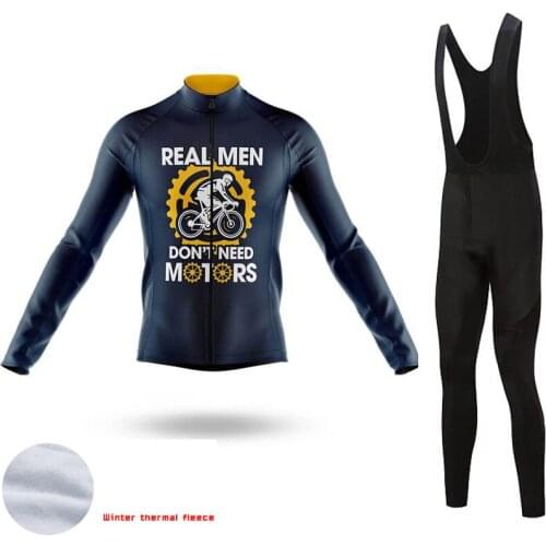 LairschDan Mallot Ciclismo Hombre Invierno 2020 Mens Road Racing Wear Bike Outfit Long Sleeve Thermal Fleece Bicycle Jersey Set