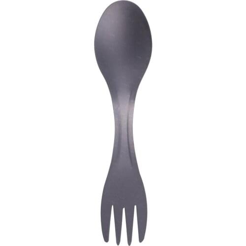 100% Pure Spork Spoon Fork Combo Cutlery Utensil Picnic Gadget Hiking Picnic Survival Outdoor Tableware Practical Camp Supplies