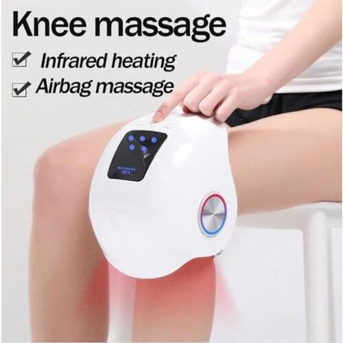 Infrared heated airbag compression knee massager vibrating physiotherapy instrument rehabilitation pain relief blood circulate