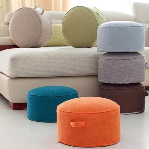 Fashionable House Decor Pillow Round Chair Pillow Linen Strength Sponge Tatami Cushion Meditation Yoga Round Mat Chair Seat
