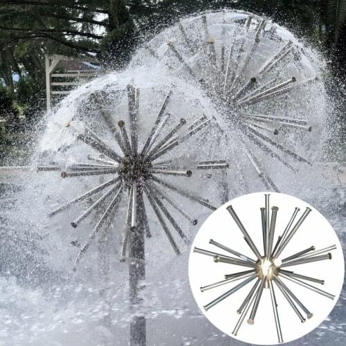 Brass 1" DN25 Crystal Ball Water Spheres Fountain Nozzles For Water Feature Pool