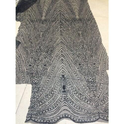 Nigerian lace fabric SYJ-52721-2 african glued glitter pattern french net lace fabric nice looking for bridal dress