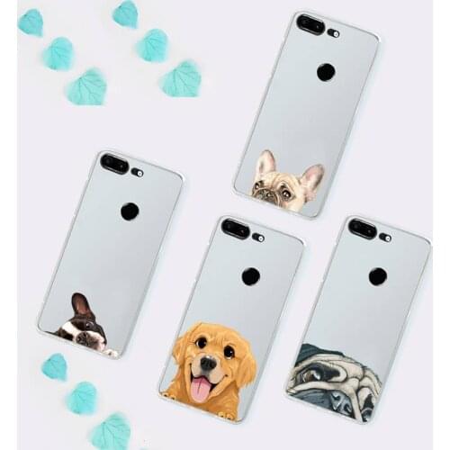 Bulldog Pug Dog French Phone Case Transparent for Huawei P 40 20 30 10 mate pro lite plus