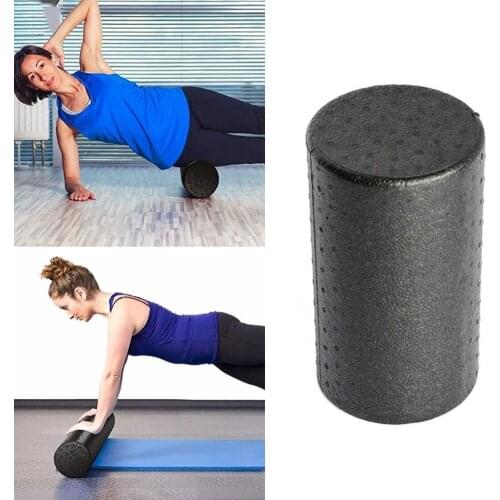 New 30x15cm EPP Foam Roll High Fitness Massage Roller Balance Yoga Block Equipment Sports Exercise Workout Brick Black Y7C6