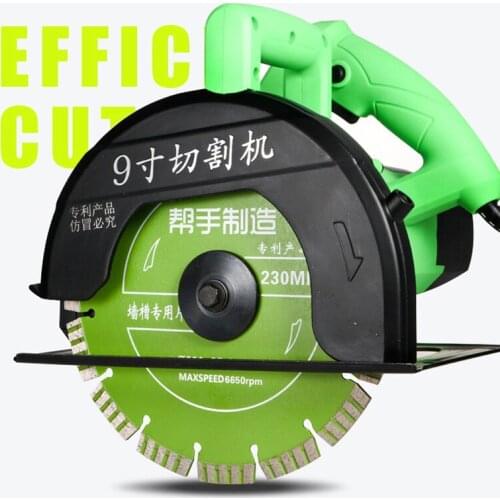 Handheld Marble Cutting Machine Concrete Wall Stone Wood Hydropower Engineering Slotting Machine 220V 2800W Chainsaw Table Saw