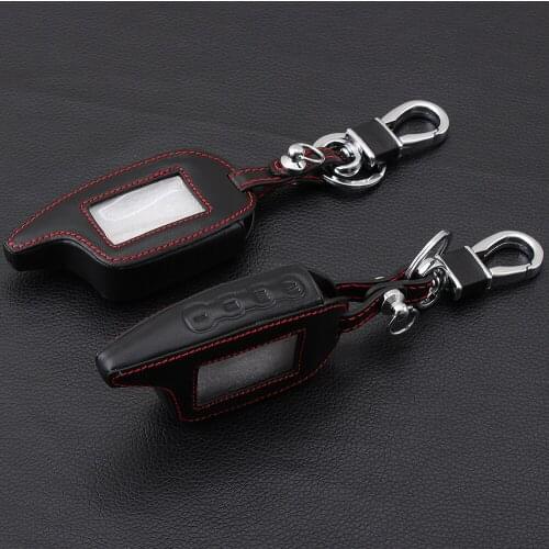 Russian Version for Scher-khan Leather case for Magicar 7/8/9 LCD Two Way Car Alarm System M7 M8 M9 Cover