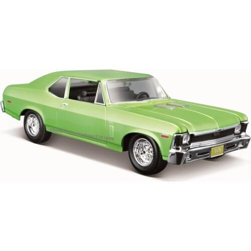 Maisto 1:24 1970 Chevrolet Nova SS Alloy die-cast static car model manufacturer authorized collection gift toy tool