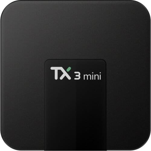 Tanix TX3 Mini Android 10.0Quad-Core ARM Cortex A53 4GB / 8GB / 16GB / 32GB / 64GB1 * AV OUT 480i / 576i SD Output Black