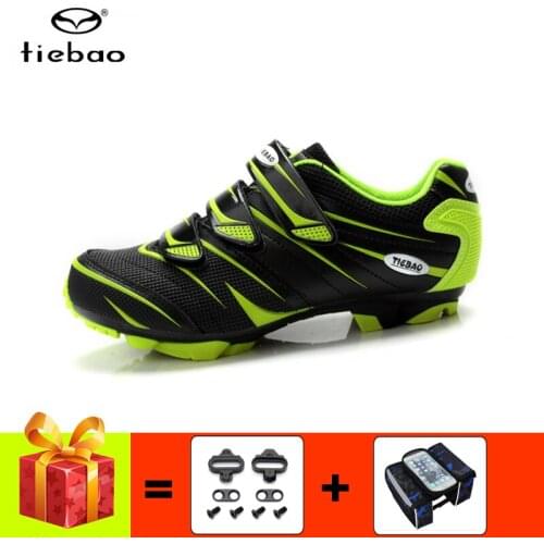 TIEBAO sapatilha ciclismo mtb men women cycling shoes add cleats breathable self-locking non-slip professional bicycle sneakers