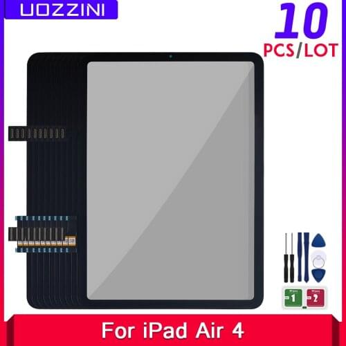10 Pcs/Lots Touch Panels For iPad 10.9 iPad Air 4 4th Gen 2020 A2324 A2325 A2072 A2316 Outer Glass Panel Digitizer Sensor