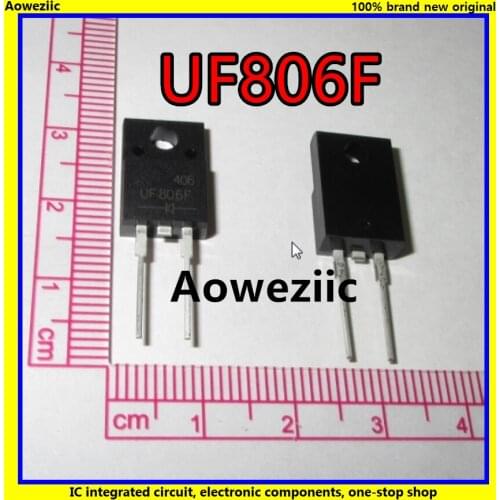 10Pcs/Lot UF806F UF806 TO220F-2 8A 600V fast recovery rectifier diode New Original Product