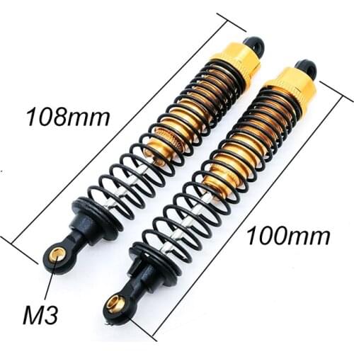 4pcs Adjustable HSP 108004 08041 Aluminum Oil Shock Absorber Oil filled Upgrade Parts For 1:10 Off Road Truck RC CarS324