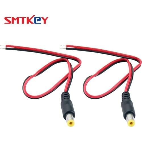 CCTV Accessories 5.5*2.1mm Connector Cable DC Power Pigtail for cctv camera