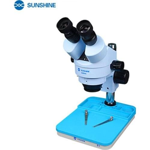 Binocular stereo microscope SUNSHINE SZM45-B1 Microscope Base Pad continuous zoom HD 7X-45 continuous zoom motherboard repair