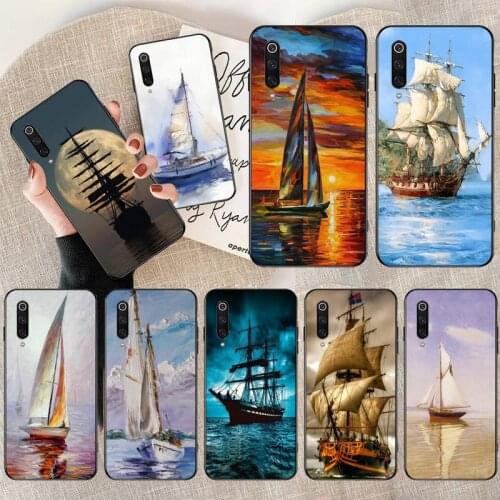 Sailing ship boat Phone Case for Xiaomi Mi Note 10 Lite Mi 9T Pro xiaomi 10 10 CC9 Pro 9SE