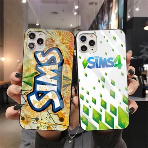 Video Game The Sims Phone Case Tempered Glass For iPhone 12 pro max mini 11 Pro XR XS MAX 8 X 7 6S 6 Plus SE 2020 case
