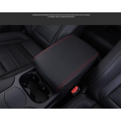 For Haval F7 F7X car armrest box cover center console leather case auto seat stitches interior parts styling decoration