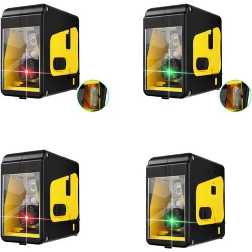 Level Line, Cross Line with Self-Leveling, Vertical and Horizontal Line, Rotatable 360 Degree, Battery Included