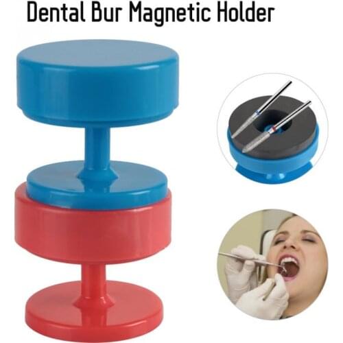 Magnetic Dental Bur Burs Block Holder Cupule Case Dental Dentist Polishing Needle Storage Magnetic Holder Oral Care Accessories