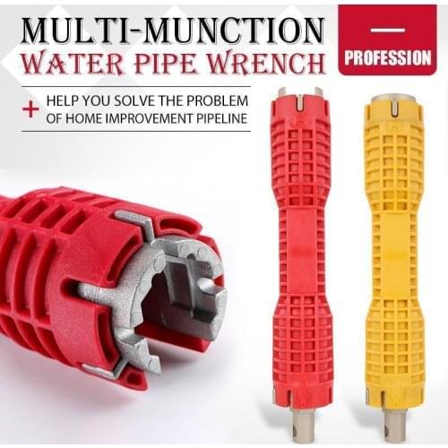 Multi-Munction Water Pipe Wrench Bathroom Wrench Plumbing Installation Tool Multifunctional Household Water Pipe Faucet Dropship